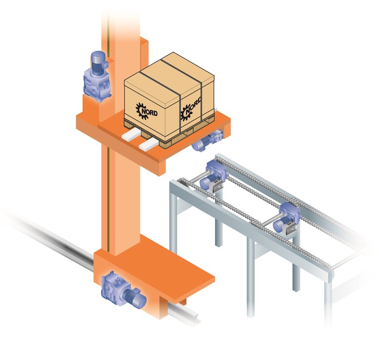 Conveyor drives and industrial gear units in single-piece housings